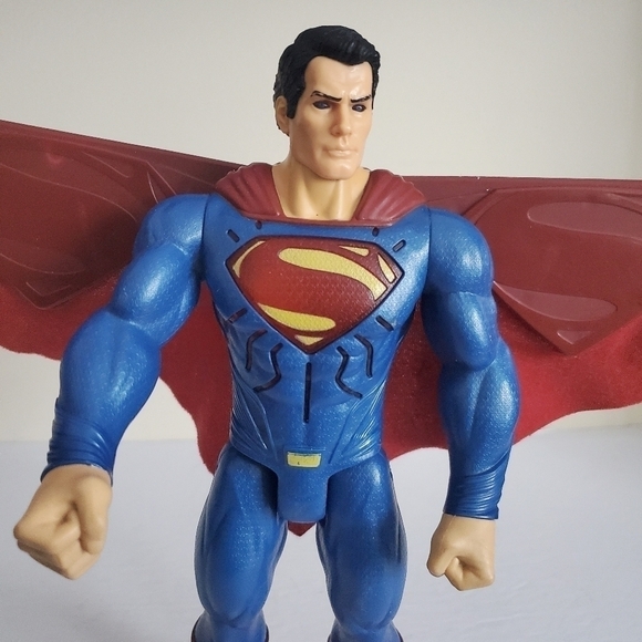 RARE Superman Mattel 12 Inches Action Figure With Retractable Wings - Picture 4 of 12